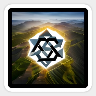 Hexagram - Nature Sticker